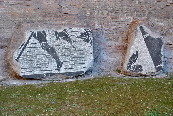 Mosaikk for badene i Caracalla – stockfoto