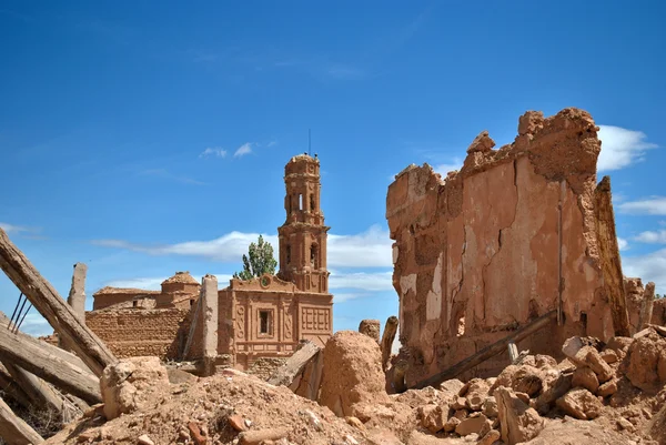 Belchite 鬼城 — 图库照片