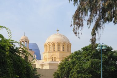 Coptic church in ismailia, egypt clipart