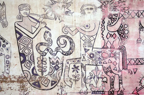 Παραδοσιακή αιγυπτιακή τοίχο διακόσμηση — Φωτογραφία Αρχείου