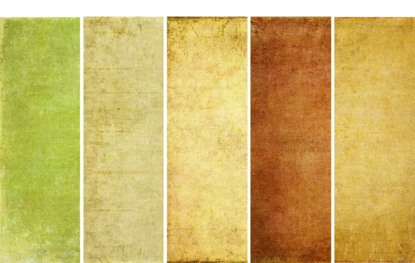 Lovely set of banners with earthy textures. useful design elements — Stock Photo, Image