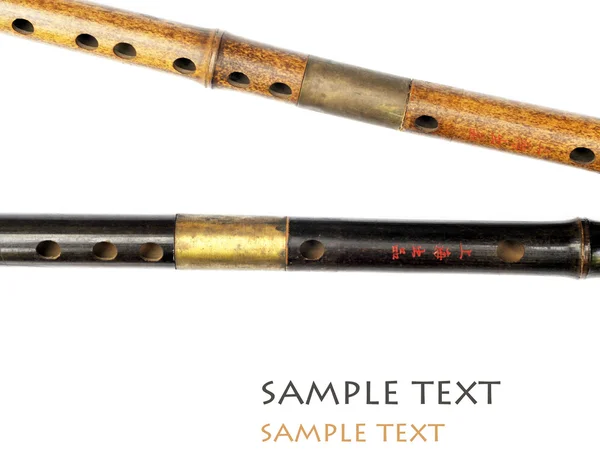 Primer plano de hermosas flautas chinas — Foto de Stock