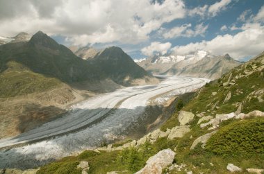 Aletsch glacier (switzerland) clipart