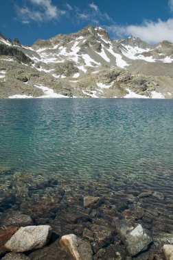 güzel dağ gölü içinde engadine, İsviçre