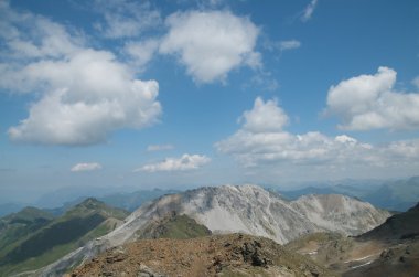 Alp yatay yukarıda lenzerheide, İsviçre