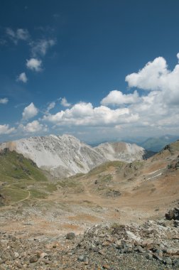 Alp yatay yukarıda lenzerheide, İsviçre