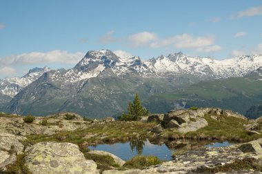 Majestic alpine peyzaj