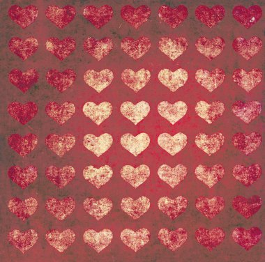 Hearts grunge background clipart