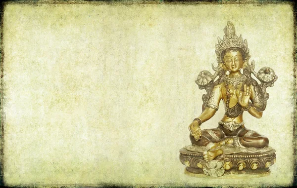 与佛陀的可爱的背景图像。有用的设计元素. — 图库照片