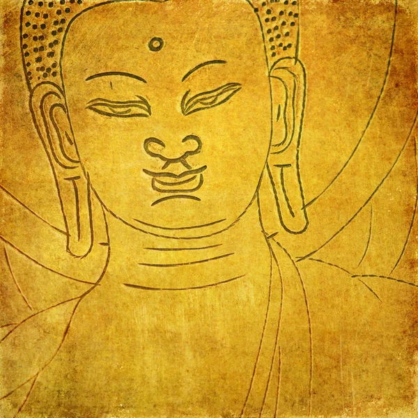 Krásné pozadí obrázek s Buddhou. užitečné designový prvek. — Stock fotografie