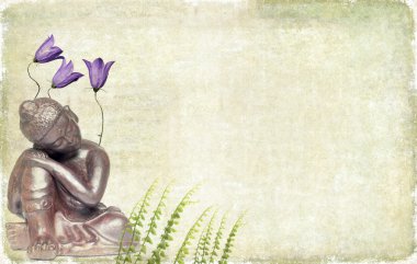 Buddha ve bahar flora