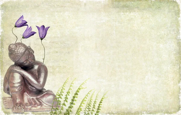 佛陀和春天的植物区系 — 图库照片