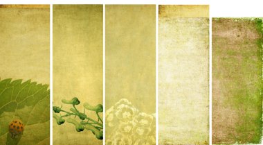 Lovely background textures or banners. very useful design elements.