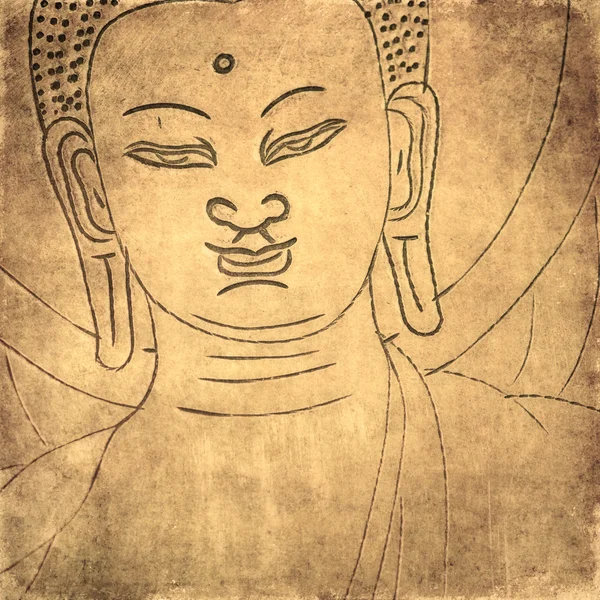 Absztrakt background vele buddha — Stock Fotó