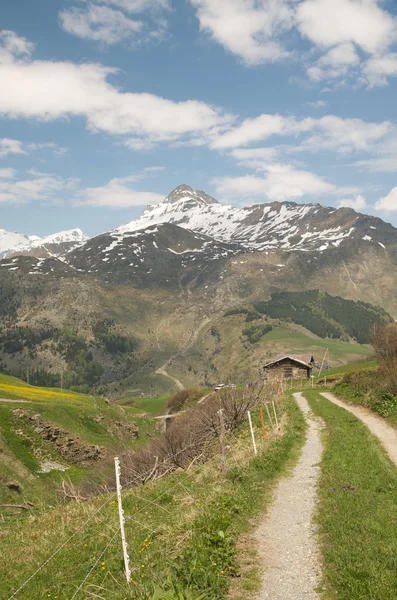 Прекрасный альпийский пейзаж — стоковое фото