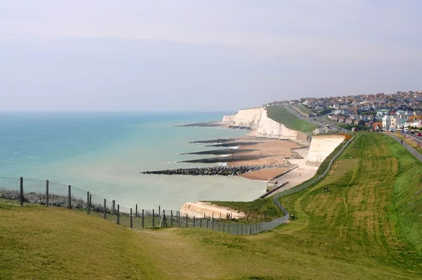 Krásné anglické krajiny u moře — Stock fotografie