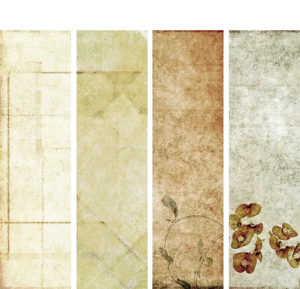 Krásná sada bannerů s zemité textur. užitečné prvky — Stock fotografie