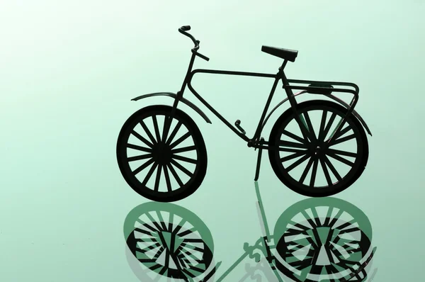 stock image Bike isolated on green background