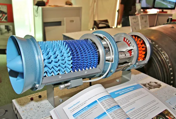 Модель реактивного двигателя — стоковое фото