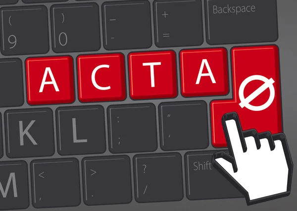 STOP ACTA — Stock Photo, Image