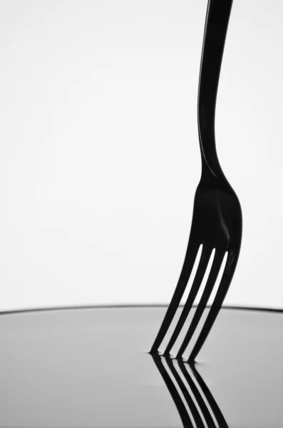 stock image Fork silhouette