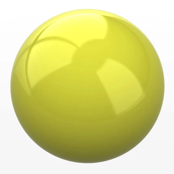 Esfera amarela — Fotografia de Stock
