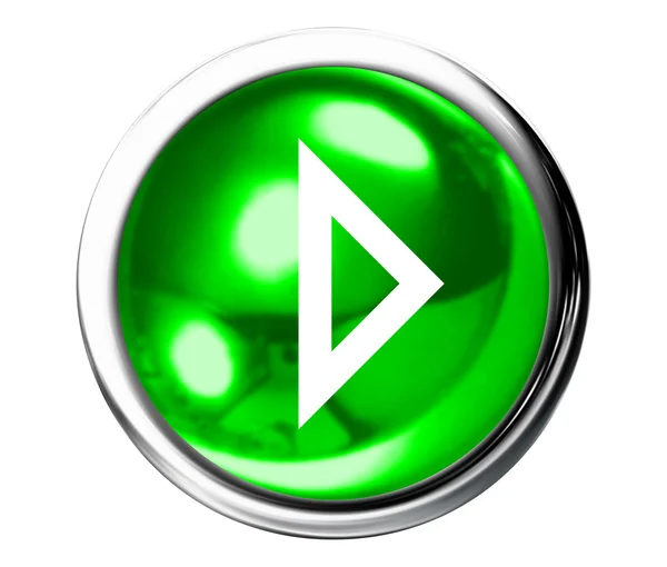 Groene knop voor de volgende pictogram — Stockfoto