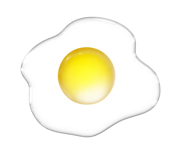 Fried eggs isolated illustration — Stok fotoğraf