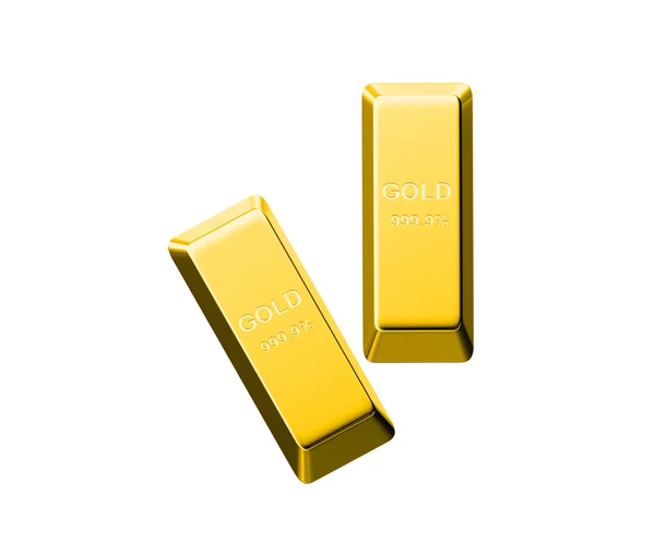 Gold Bar isolated on white background — Stock Photo, Image