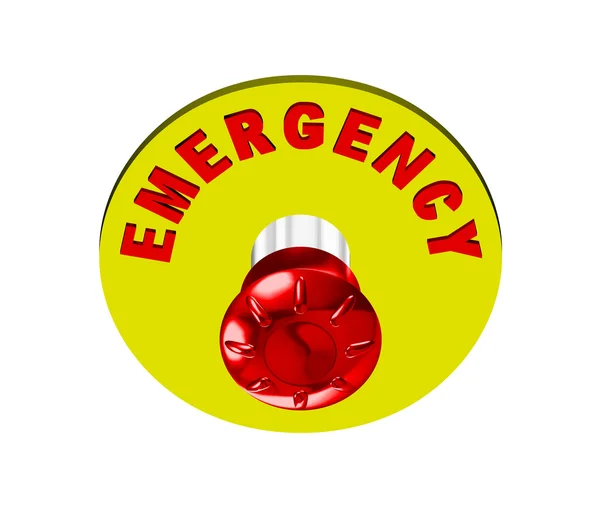 Buton de urgență — Fotografie, imagine de stoc