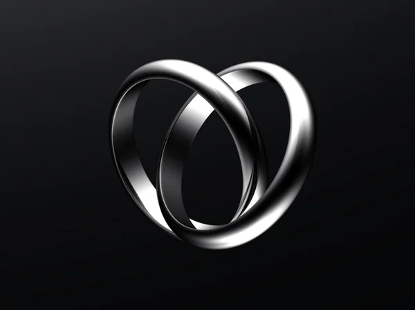 아름다움 결혼 반지 — 스톡 사진