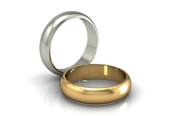 美的结婚戒指 — 图库照片