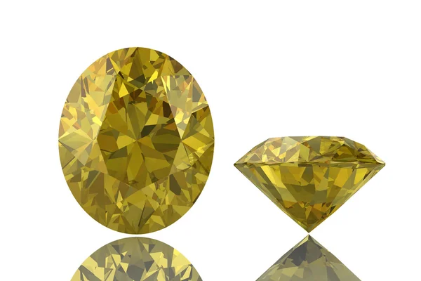 Yellow sapphire — Stock Photo, Image