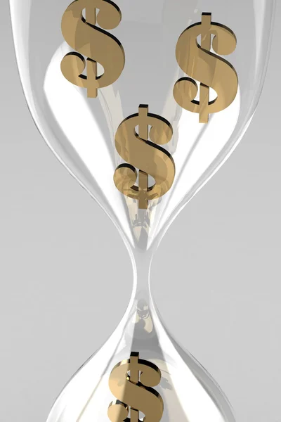 Tid är pengar. slösa tid koncept — Stockfoto