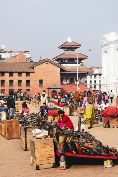 Katmandu'da Hediyelik eşya pazarı — Stok fotoğraf
