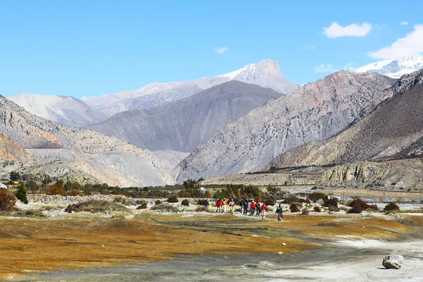 Trekking im Himalaya lizenzfreie Stockbilder