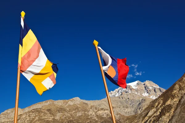 Nepalese vlaggen — Stockfoto