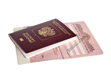 Russian passports clipart