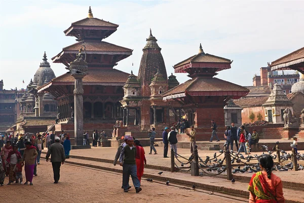 Patan durbar quadratisch, kathmandu, nepal lizenzfreie Stockbilder