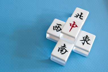 Mahjong tiles clipart