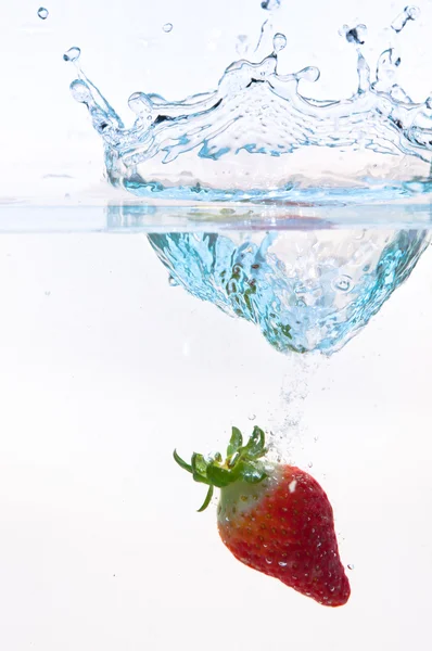 草莓成水 — 图库照片