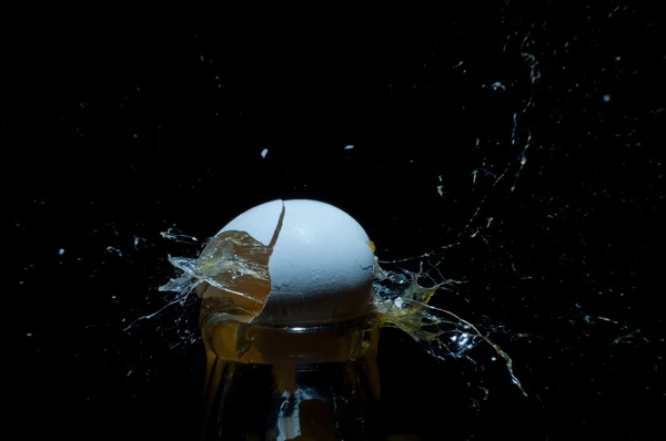 stock image An exploding egg