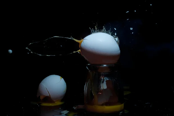 Een exploderende ei — Stockfoto