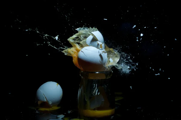 Een exploderende ei — Stockfoto
