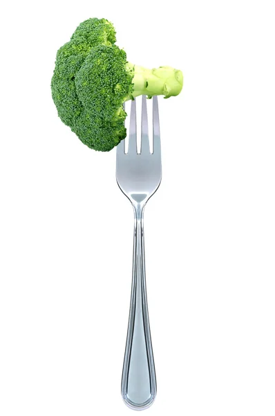 stock image Broccoli on fork