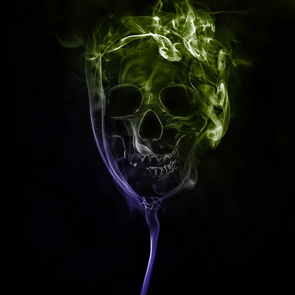 Crâne de fumée — Photo