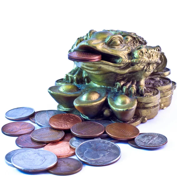 stock image Feng Shui money frog