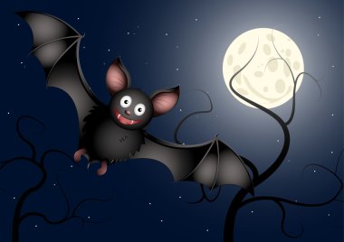 Cartoon bat clipart