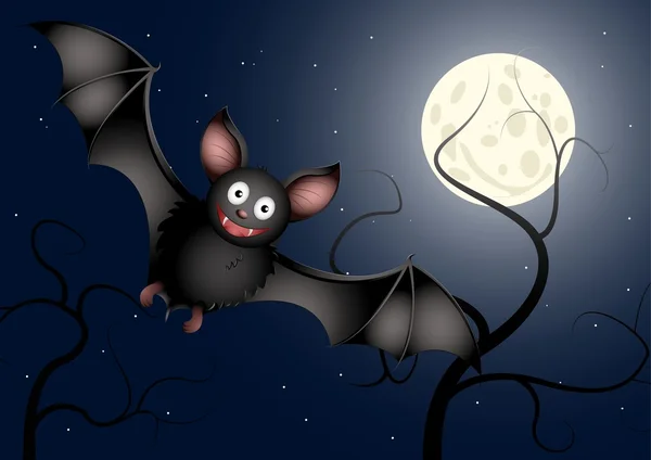Pipistrello cartone animato — Vettoriale Stock