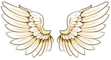 A pair of wings clipart